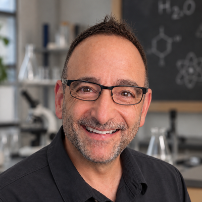 Portrait of Greg Wolf in a science lab