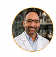 Portrait of Greg Wolf in a lab coat